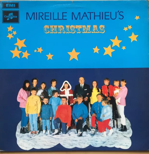 Mireille Mathieu Christmas 1968 Uk Columbia Vinyl Lp  Scx 6369 Xmas Ex / Ex