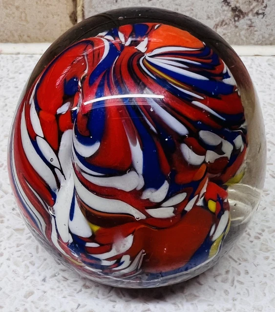Murano Glass Paperweight Egg Shaped - View #9