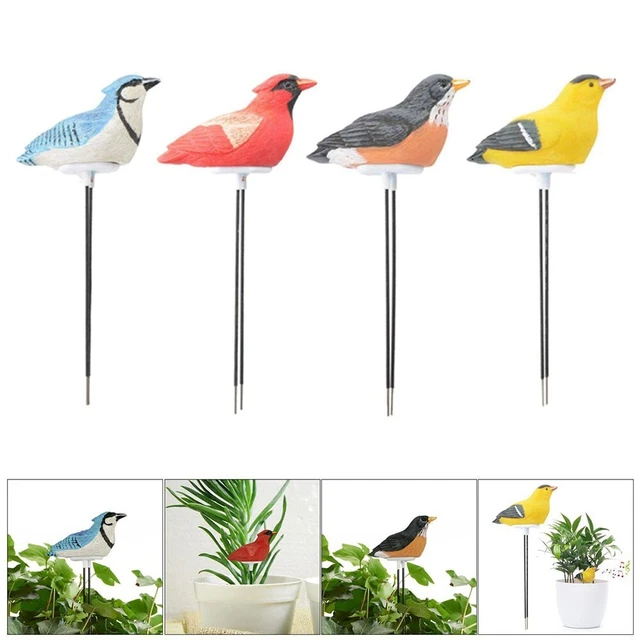 Humidimètre De Sol En Forme D'oiseau - Alerte Musicale Pour Arrosage, Détection Nocturne Automatique - Idéal Pour Plantes En Pot Et Bonsaïs - 6