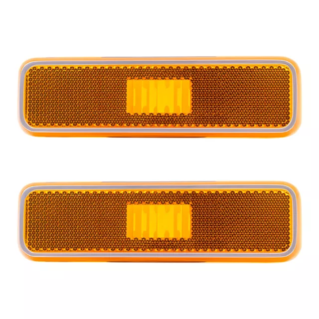 New Pair Front Signal Side Marker Light Lens for Dodge Plymouth SUV Pickup Truck 2