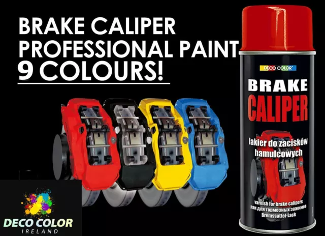 Brake Caliper Drum Paint Spray Gloss Moto Red Black Blue Yellow White Deco Color