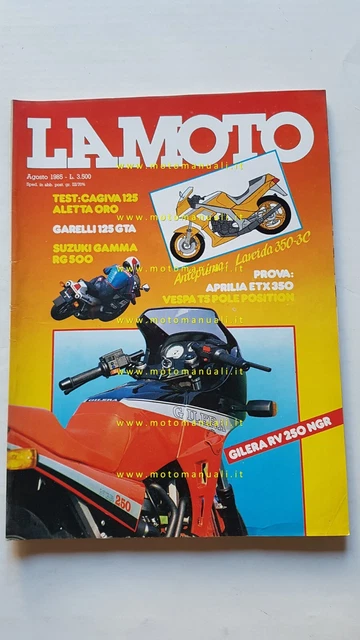 LA MOTO  7 1985 Prova Aprilia ETX 350 Cagiva Aletta Test Suzuki RG 500 Vespa T5