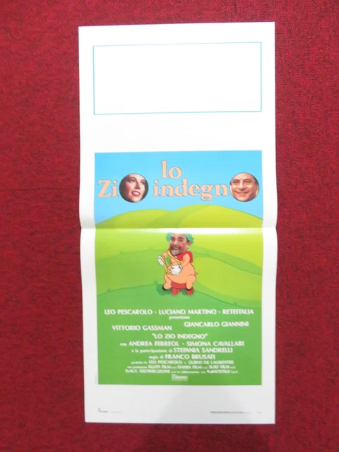 The Sleazy Uncle Italian Locandina Poster Vittorio Gassman G. Giannini 1989