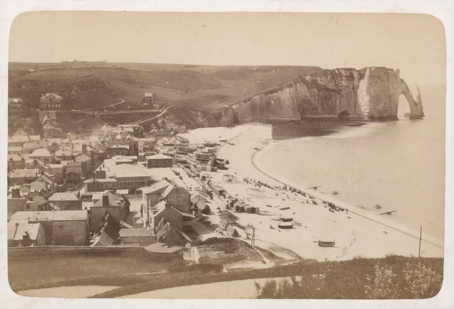 Tirage Albuminé Vintage – Panorama D’Angers, France, Circa 1875, Format 11x16 Cm
