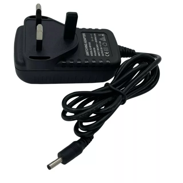 9V 1.5A UK Mains AC-DC Switching Adaptor Power Supply Charger 3.5mm x 1.3mm