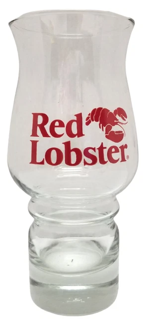 Vintage Red Lobster Pilsner Beer Hurricane Glass Collectible Drinking