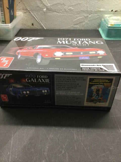 amt model kits 1/25 1971 Ford Mustang Mach 1 (007 Diamonds Are Forever) Sealed