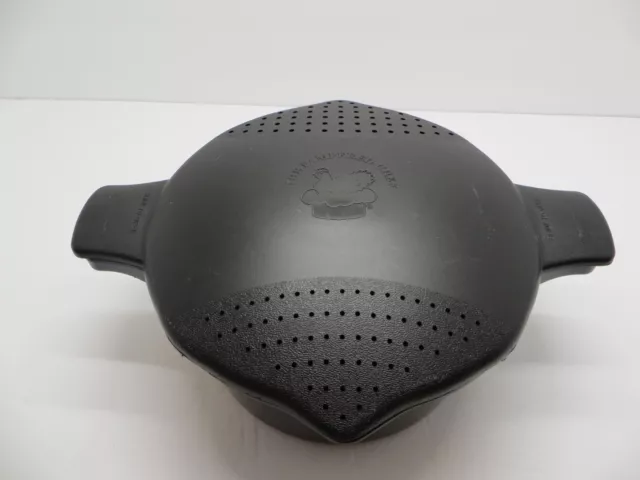 Crisol de vapor Pampered Chef micrococina 8 tazas-2QT #2778 negro