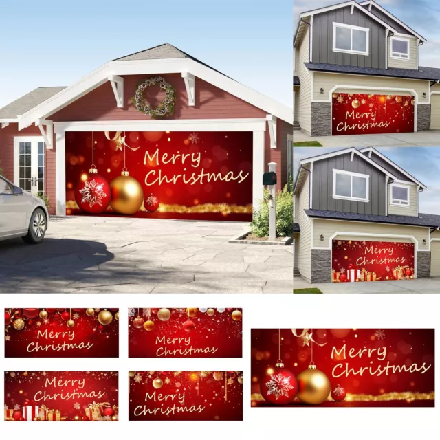 CHRISTMAS RED GARAGE Door Decorations Christmas Garage Door Banner ...