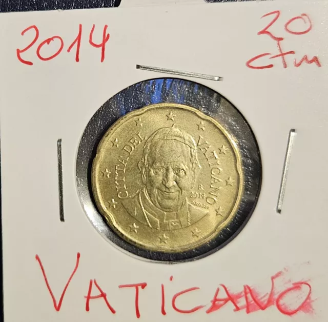 Moneda 20 Centimos Vaticano 2014