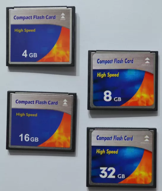 Carte Mémoire Compact Flash Cf 4 GB 8 16 32 64 pour Appareil Photo Numérique