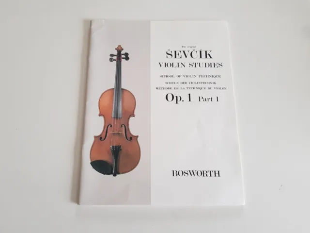 ♫ Partition / Méthode Sevcik Etudes pour violon opus 1 part. 1 - Ed Bosworth ♫