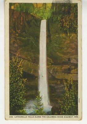 OR Postcard Latourelle Falls Along Columbia River Highway - Oregon 1929 vtg C10