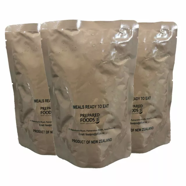 MRE Single Serve Beef Casserole x 3 Pack Meals Ready To Eat
