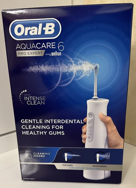 Flosser de agua Oral-B Aquacare 6 Pro-Expert totalmente nuevo