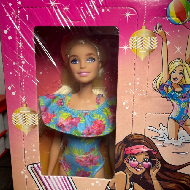 Mattel Barbie Advent Calendar Full Size Barbie + 24 Accessories Brand New 2