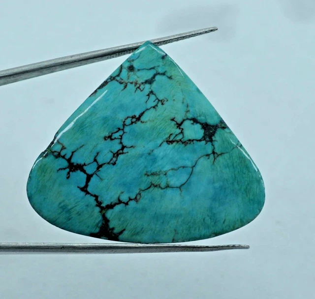 AAA+68.20 Ct Natural Blue Spider Turquoise Pear Gem Rough Untreated Mined Gem
