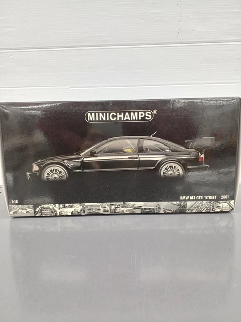 Minichamps 1/18 BMW M3 GTR Street 2001 Noire - Collection - Réf 100012105