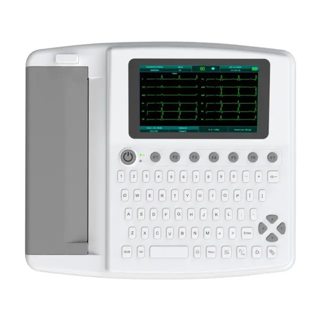 Portable 12 ECG Machine with 7 Inch Touch Screen for Remote Healthcare
