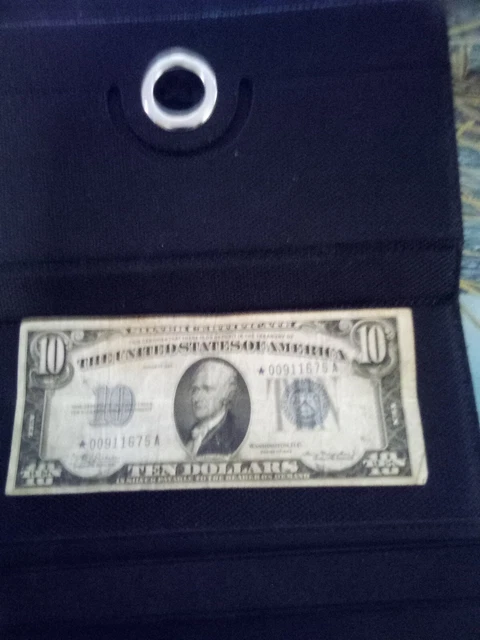 1934 10 dollar bill silver certificate Blue Ster