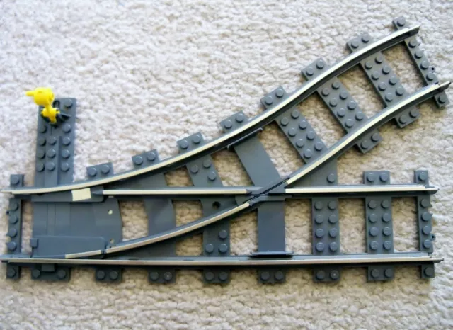 LEGO Trains World City - Rare - 9V Track - Switch Point Left - Excellent LEGO Trains World City - Rare - 9V Track - Switch Point Left - Excellent