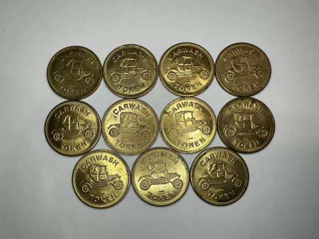 11 Coins! Cascade Car Wash Token - Cascade Carwash Token Portland, Oregon Coin