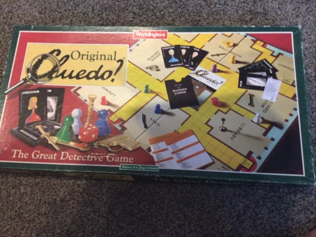 Gioco detective originale vintage Cluedo 1995 di Waddingtons