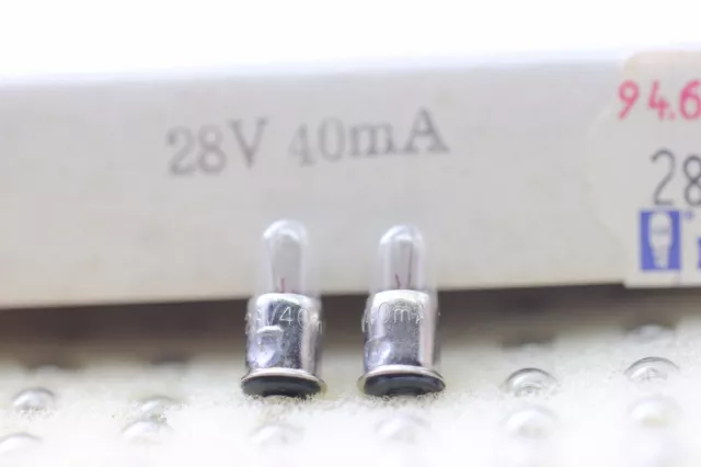 2 X BOMBILLAS DIAL RADIO BOMBILLITA BULB 28V 40mA (16 x 6,3 mm)  2 PC. RC30/2