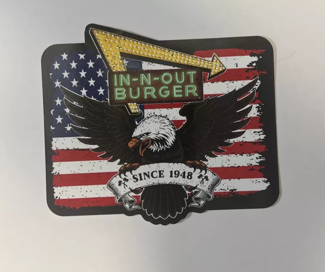 RARE IN N Out Burger Veteran’s Day Bumper Sticker 9.99 PicClick