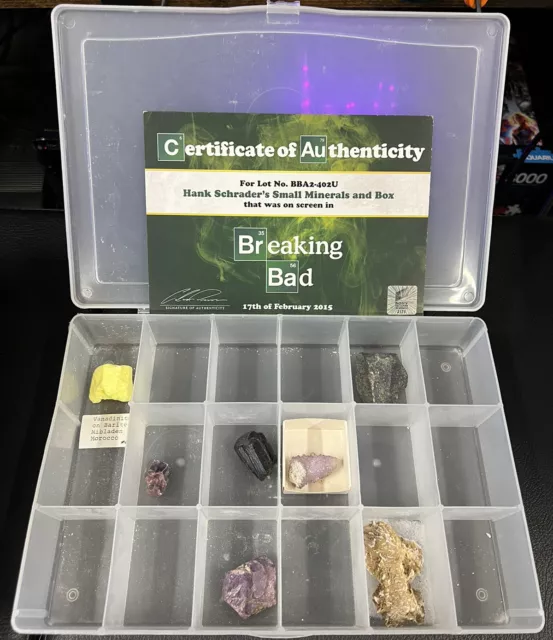 Breaking Bad Screen-Used Prop Hank Schrader's "Small Minerals & Box" w/ Sony COA Breaking Bad Screen-Used Prop Hank Schrader's "Small Minerals & Box" w/ Sony COA