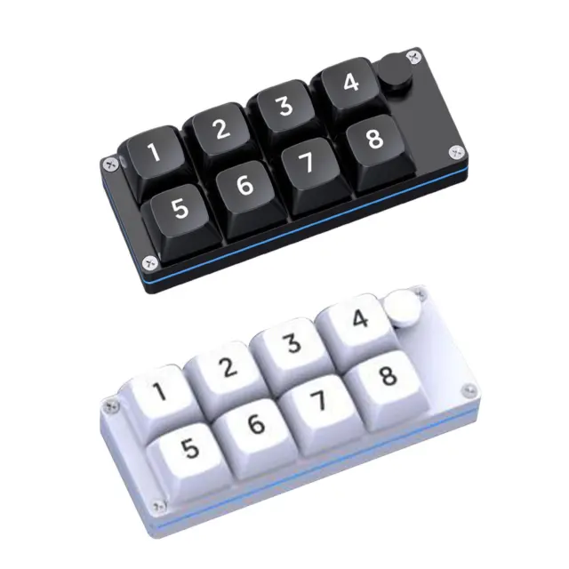 8 Tasten, kabelgebunden, Makro, mechanische Tastatur, Gaming-Programmierung,