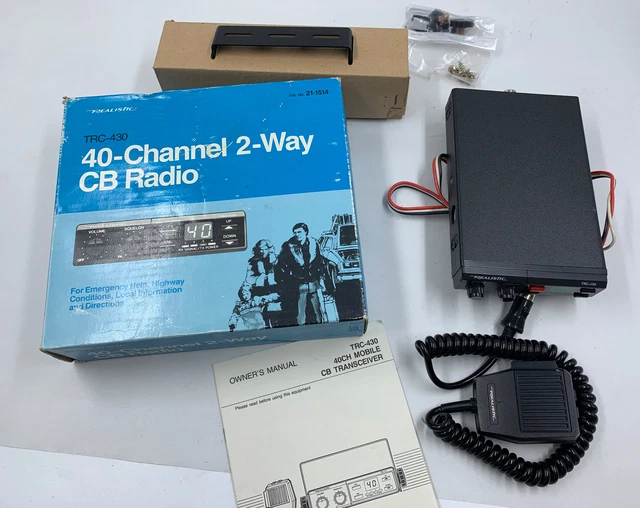 REALISTIC TRC430 CB Radio 40 Channel w/ Box, cat. no. 211514 Radio