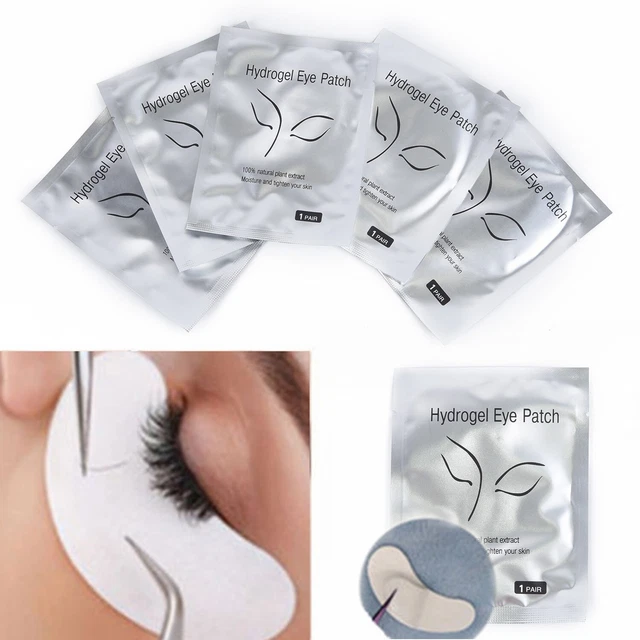 Hochwertige Wimpernpad Gel Patch Augenpolster für Wimpern Verlängerung 50 Stck
