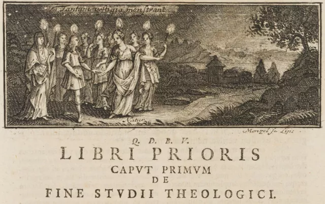 J. MENTZEL (1677-1743), Titelvignette Buddeus Isagoge, um 1727, Kupferstich 3