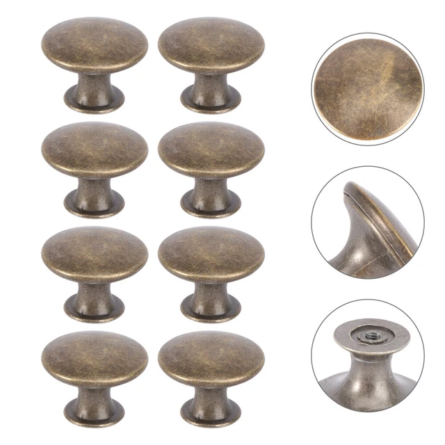 8 Pcs Antique Brass Drawer Handles Pulls Kitchen Cabinet Door Knob