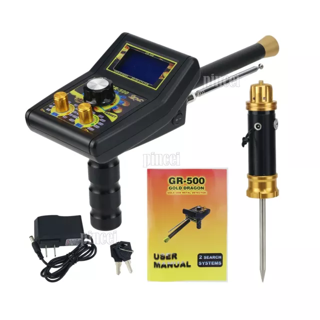 HamGeek GR-500 Gold Detector Gold Finder Long Range Metal Detector 4.3 Inch TFT