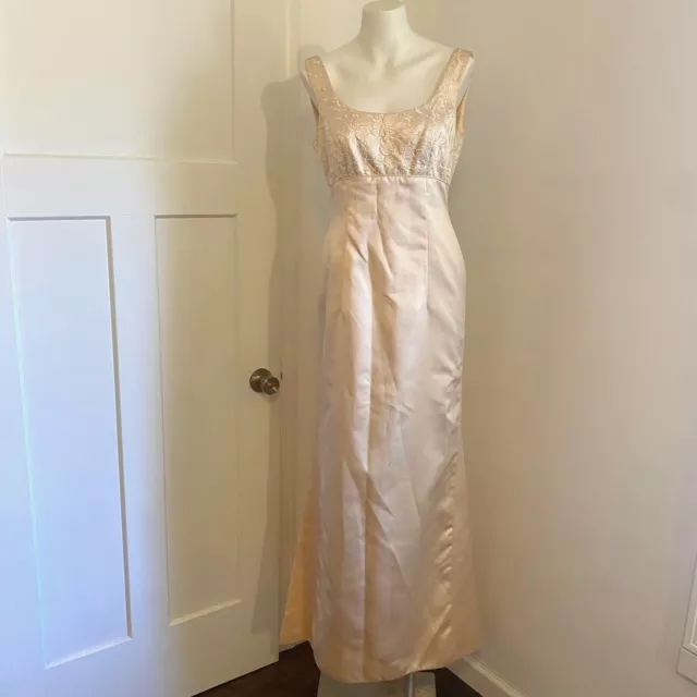 Vintage Eve of Milady size 10 Light Pink Princess Fairycore Long Gown Dress