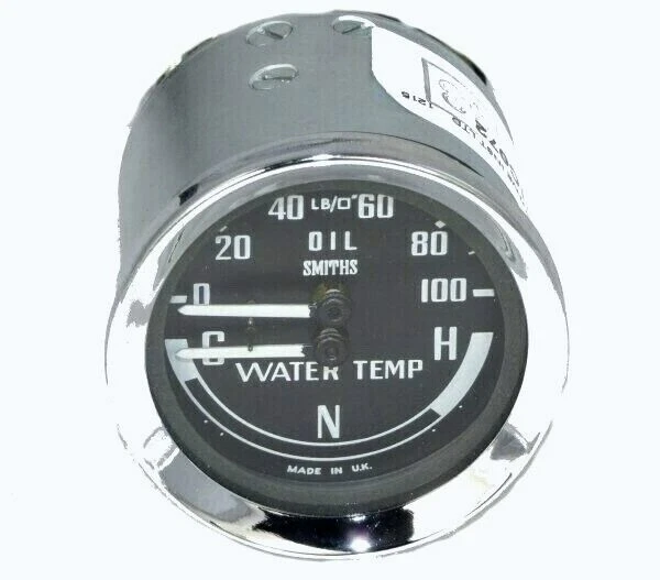 SMITHS DUAL OIL / Water Gauge Sprite Midget Mgb Mgc Bha4900 £99.95