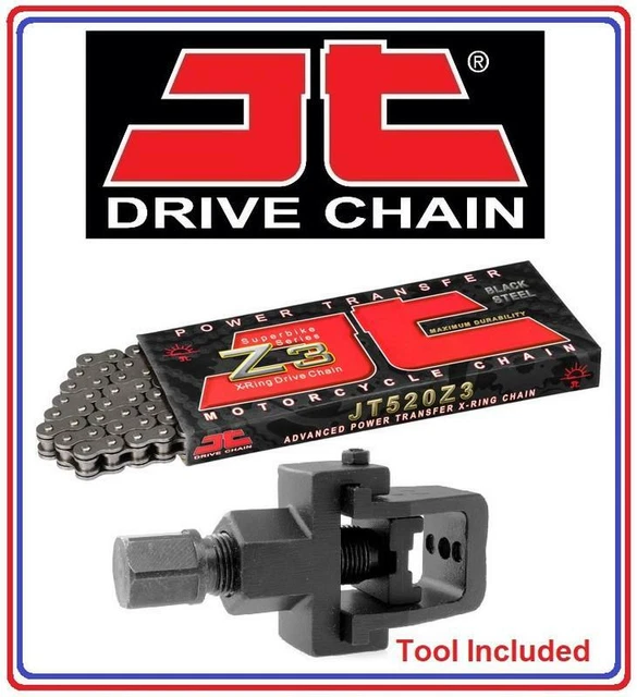JT Sprockets JTC530X1R Heavy Duty X-Ring Drive Chain – 110 Links, For Yamaha FZS600 Fazer 1998-2003