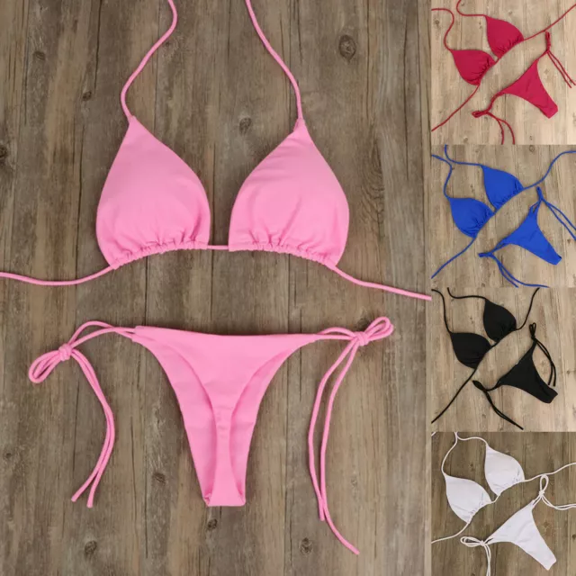 Sexy Micro Bikini Set Bra Top & Mini G-string Thong Swimwear