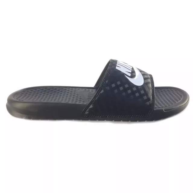 NIKE WMNS BENASSI JDI Black/White Sandals/ Slippers 343881-011 Size 10 ...