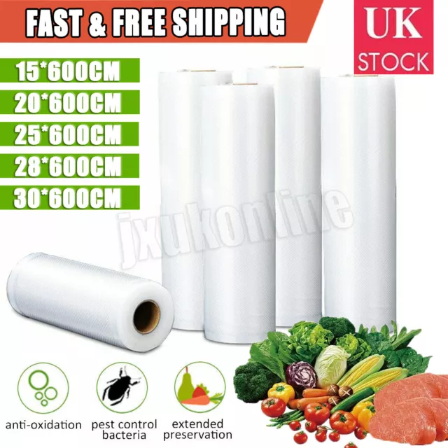 Food Vacuum Sealer Bags Rolls Vaccum Food Saver Storage Embossed Seal Bag Pack