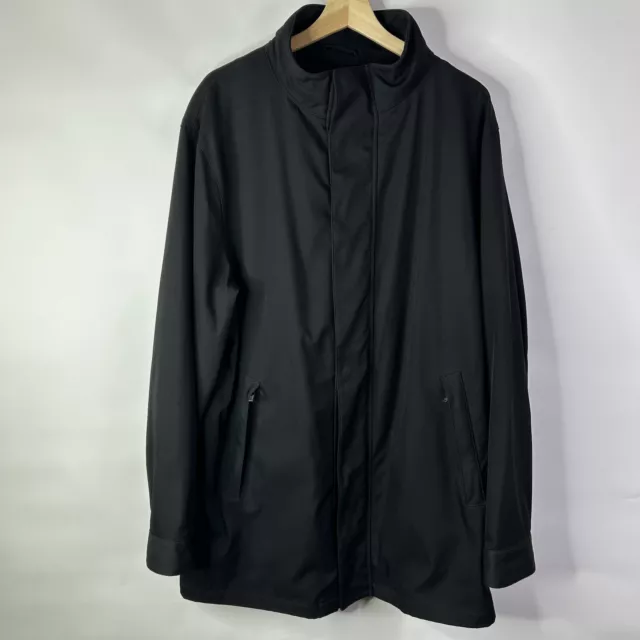 Armani Collezioni Mens Black Water Repellent Sport Jacket Size 46