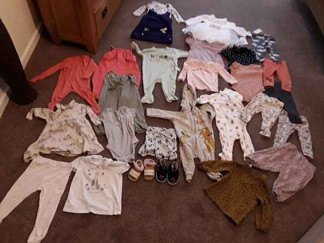 Baby Girl's Clothes Bundle. 6-9 Months. Joules,M&S,Next,John Lewis,Etc. New/Used