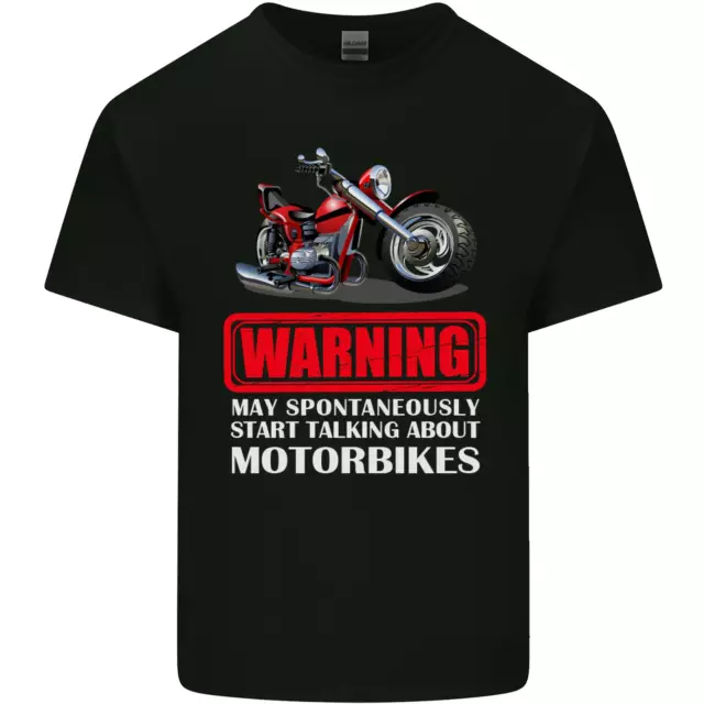 May Start Talking About Motorbikes Funny Kids T-Shirt Childrens