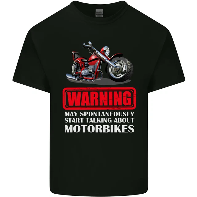 May Start Talking About Motorbikes Funny Kids T-Shirt Childrens