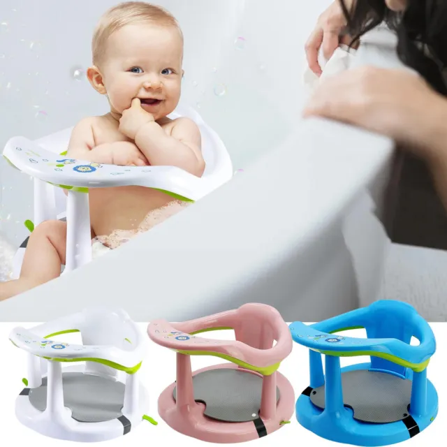 Newborn Baby Bath Tub Support Rack Chair Shower Non-Slip Soft Wash Infant Bath