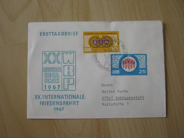 Ersttagsbrief / FDC DDR 10.05.1967  Friedensfahrt (1278/1279)  32