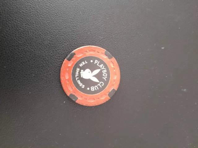 🐰Playboy Club 10/- Ten Shillings Used  Casino Chip London