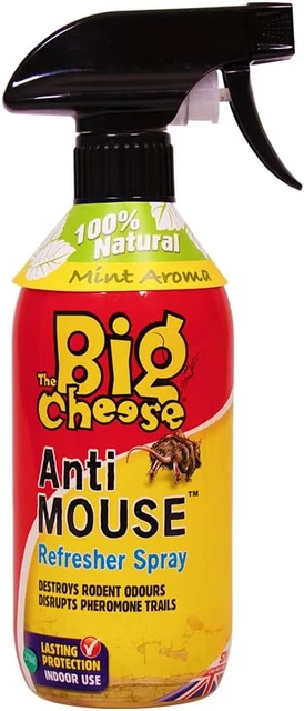 The Big Cheese Anti Mouse Refresher 500ml Spray with Peppermint Oil Pest Contro